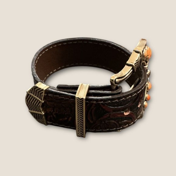 Barse Studio Gemstone Leather Buckle Bracelet - Picture 5 of 6